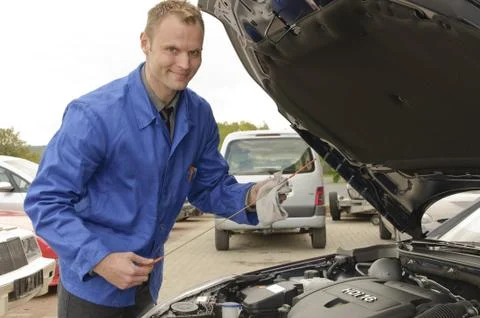Autowerkstatt Foto stock