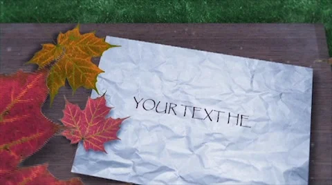 Autumn Abstract Background Stock After Effects