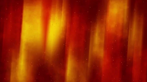 Autumn abstract background in red and yellow colors with flying bright particles Video stock 247118726