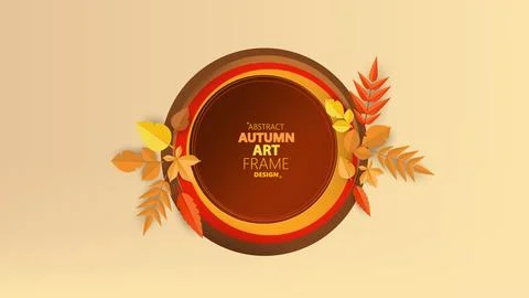 Autumn abstract background vector illustration. Stock Illustration