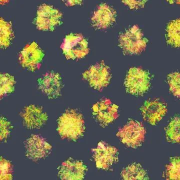 Autumn abstract seamless pattern Stock Illustration