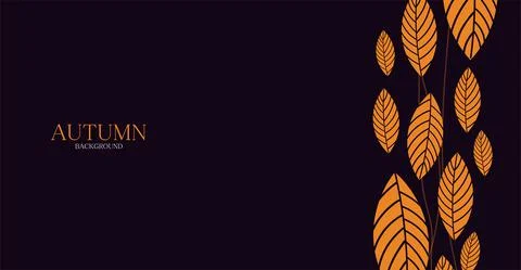 Autumn abstract vector backpack with orange leaves Stock Illustration