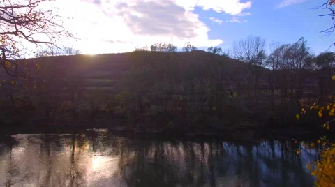 Autumn aerial scenery Stock Footage 64086044