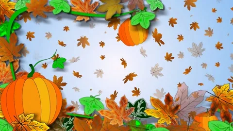 Autumn animation Stock Footage 157350661