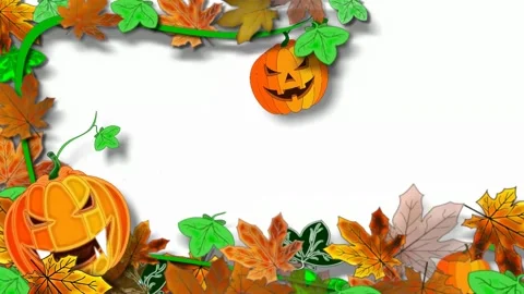 Autumn animation Stock Footage 157350705