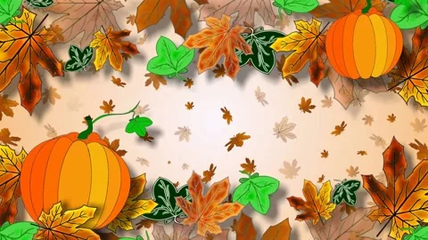 Autumn animation Stock Footage 157350736