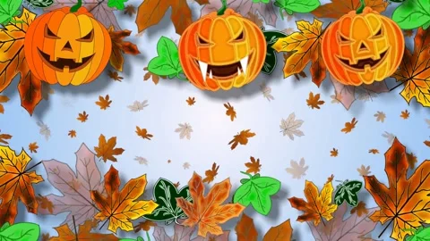 Autumn animation Stock Footage 157350845
