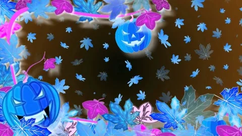 Autumn animation Stock Footage 158078669
