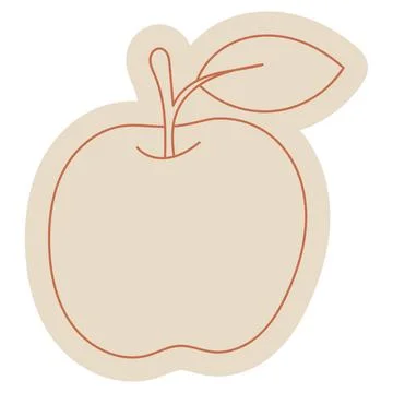 Autumn Apple Hand Drawn Stock Illustration