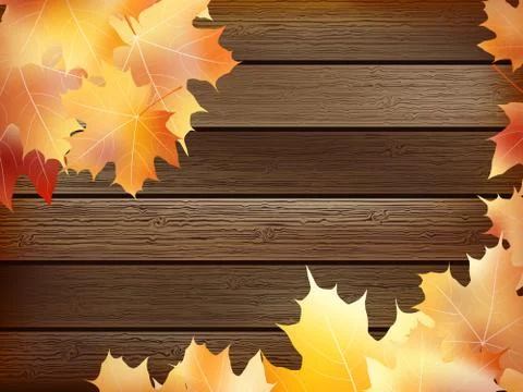 Autumn background with colored leaves. plus EPS10 Illustrazione stock