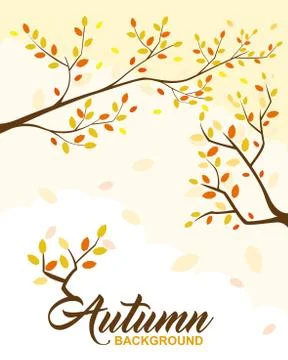Autumn background design element Stock Illustration