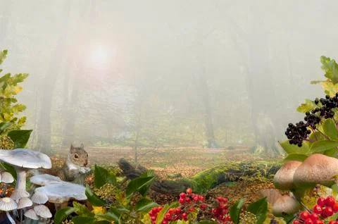 Autumn background Stock Illustration