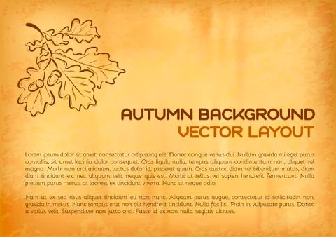 Autumn background Stock Illustration