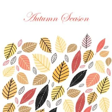 Autumn background Stock Illustration
