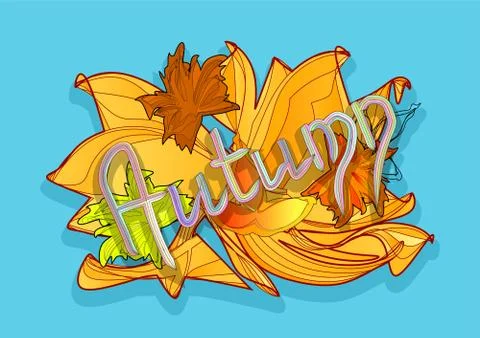 Autumn background Stock Illustration