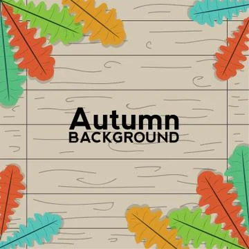 Autumn background illustration Stock Illustration