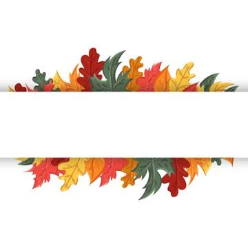 Autumn background with the image of a leaf fall. Stock Illustration