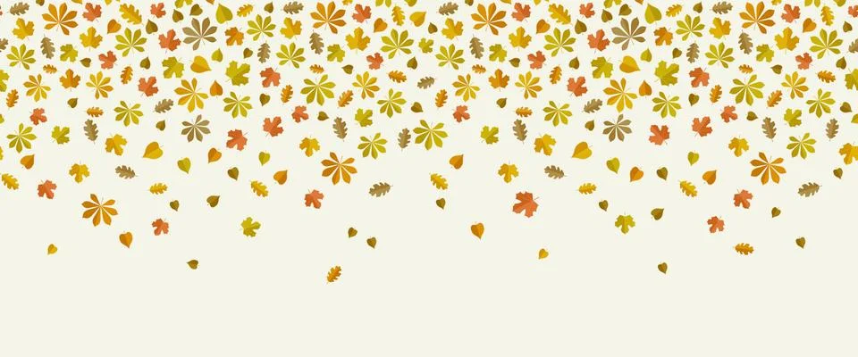 Autumn background with leaf fall 스톡 일러스트