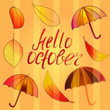 Autumn background with leaves. Back to school. Vector illustration. Stock Illustration