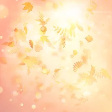 Autumn background with leaves. Back to school template. EPS 10 Ilustración de archivo