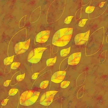 Autumn background with leaves Stock-Illustration