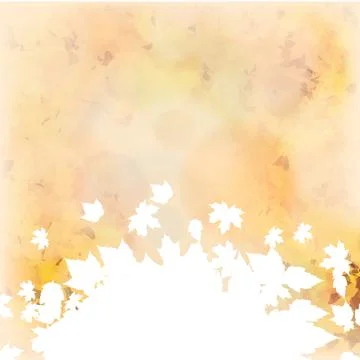Autumn background with leaves Stock Illustration
