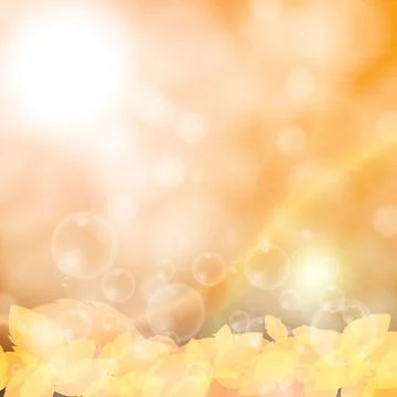 Autumn background with leaves Stock Illustration