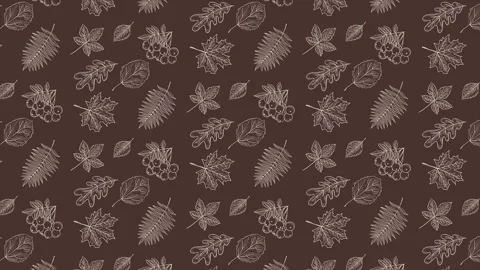 Autumn background with leaves on a seamless loop Stock Footage 249751927