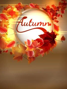 Autumn background with lights. plus EPS10 Stock Illustration