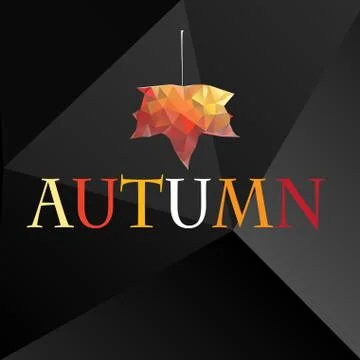 Autumn background with maple leaf 库存插图