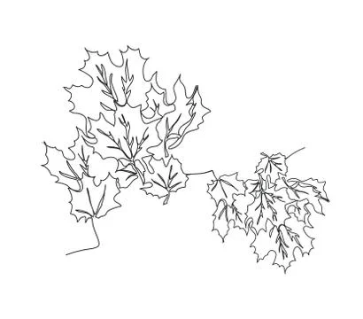 Autumn background with maple leaves. Stock Illustration