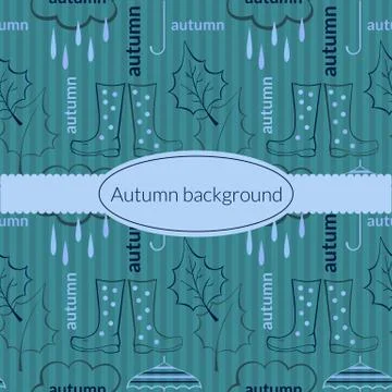 Autumn background pattern Stock Illustration