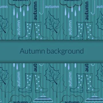 Autumn background pattern Stock Illustration