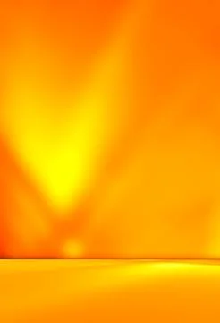 Autumn background summer orange studio room abstract shadow on wall floor Stock Photos