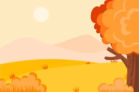 Autumn Background Vector Stock Illustration