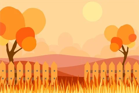 Autumn Background Vector Stock Illustration