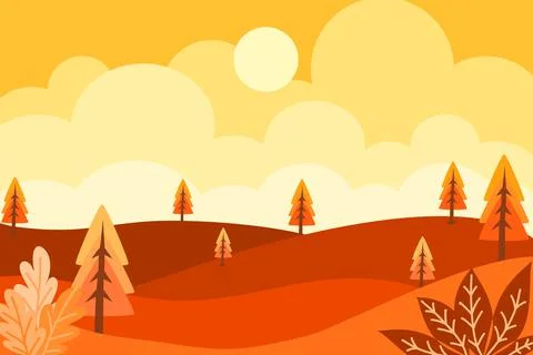 Autumn Background Vector Illustrazione stock