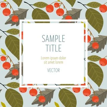 Autumn background vector illustration Stock Illustration