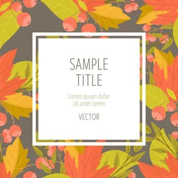 Autumn background vector illustration Stock Illustration