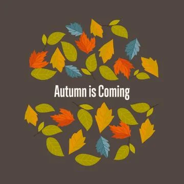 Autumn background vector illustration Stock Illustration