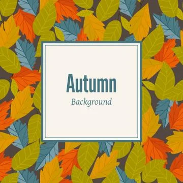 Autumn background vector illustration Stock Illustration