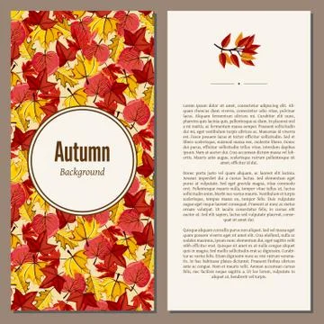 Autumn background vector illustration Stock Illustration