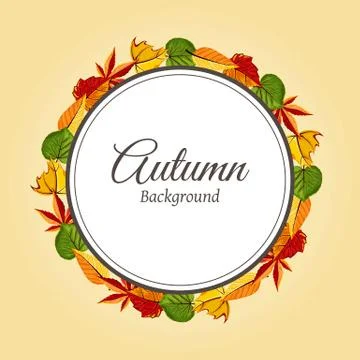 Autumn background vector illustration Illustrazione stock