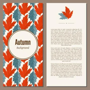 Autumn background vector illustration Stock Illustration