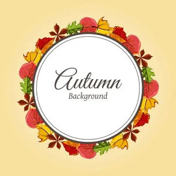Autumn background vector illustration Illustrazione stock