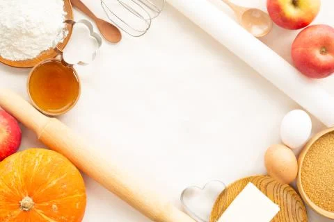 Autumn baking background Stock Photos