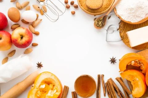 Autumn baking background Stock Photos