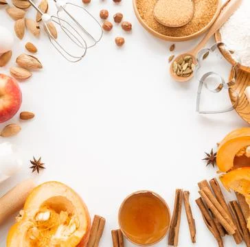Autumn baking background Stock Photos