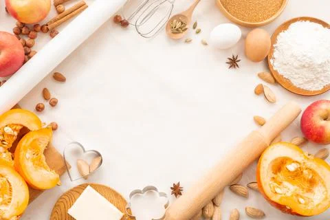 Autumn baking background Stock Photos