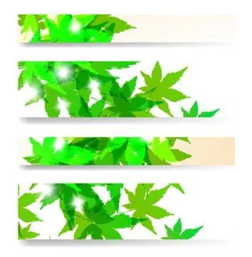 Autumn banner set Illustrazione stock